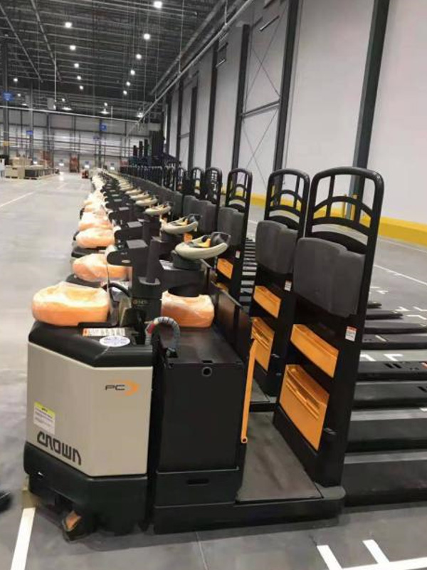 65臺科朗叉車交付沃爾瑪華南生鮮配送中心